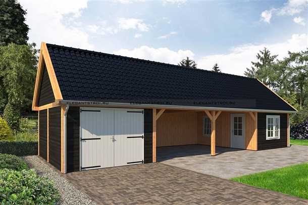 Отделка и декорирование летней кухни с гаражом