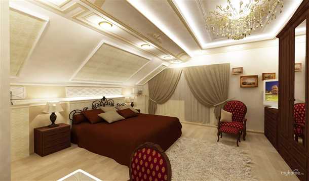 Потолки из гипсокартона на мансарде Потолки из гипсокартона на мансарде