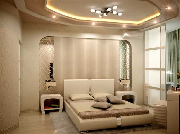 Преимущества гипсокартона для потолков в спальне: