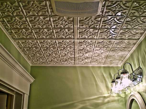 Что такое потолочная плитка для ванной?