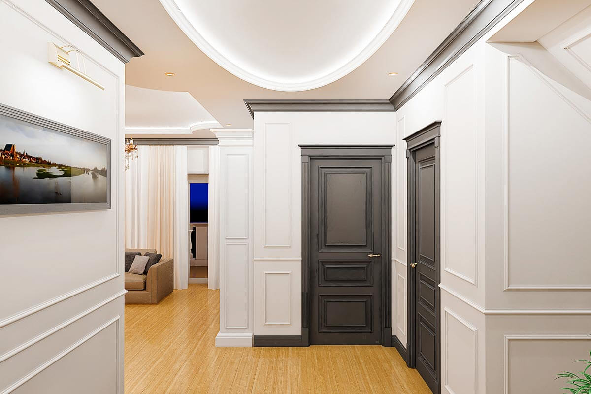 2. Установка потолочных плинтусов