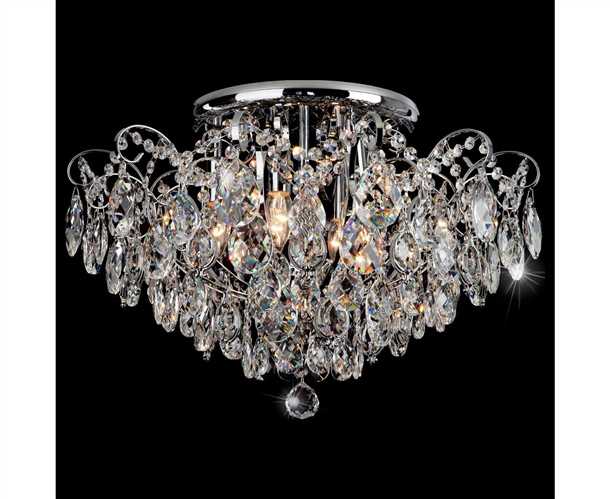 Преимущества потолочных хрустальных люстр