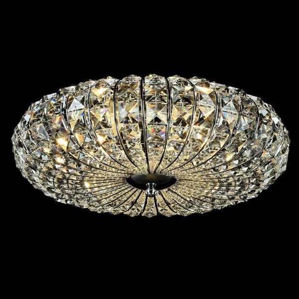 Потолочные хрустальные светильники в спальне