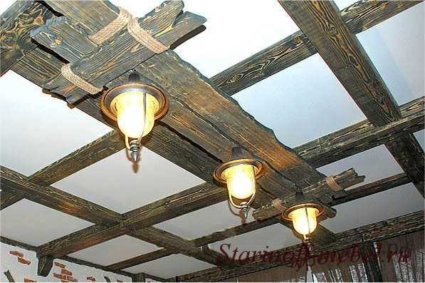 Потолок под старину - возвращение к классике Потолок под старину