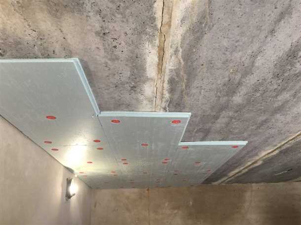 Как установить бетонные потолки в подвале: