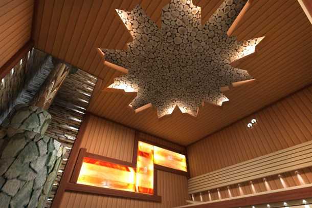 Потолок в парилке