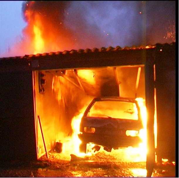 Пожар в гараже Пожар в гараже