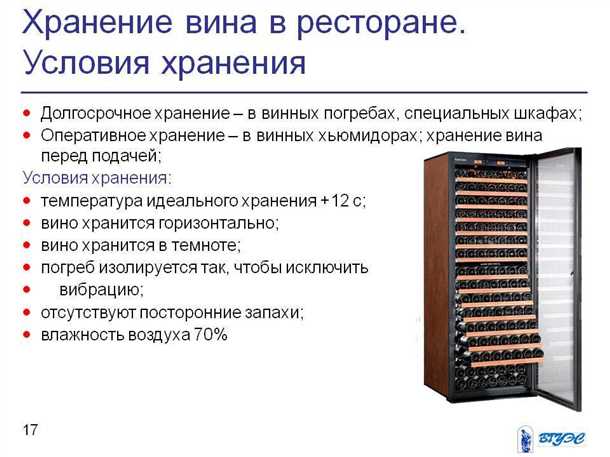 Важность правильного хранения алкоголя