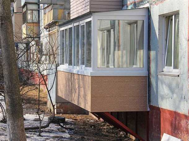 Расширение балкона: способы и дизайн Пристройка балкона