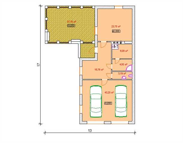 Фронтальная часть фундамента