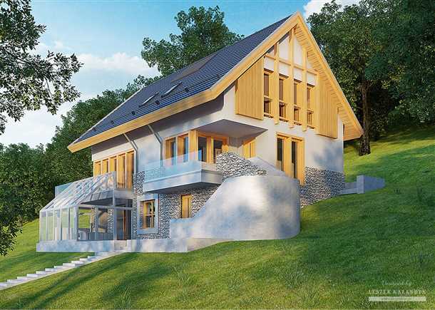 Преимущества строительства на склоне