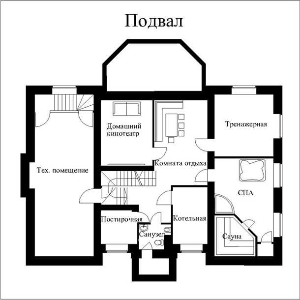 Планировка цокольного этажа: комфорт и функциональность