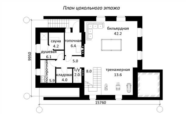 Проект цокольного этажа