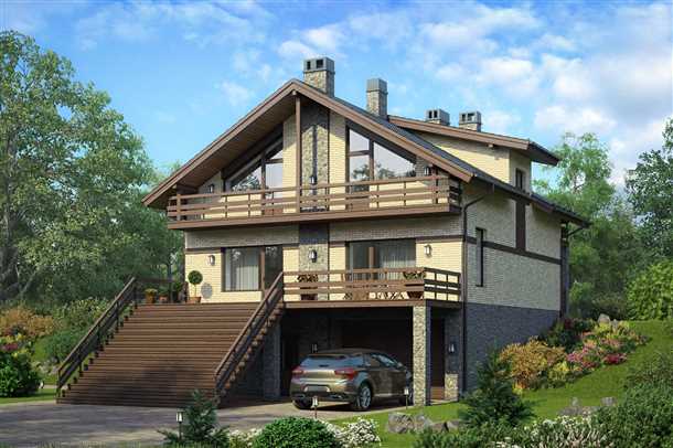 Проекты домов из газобетона с цокольным этажом и гаражом