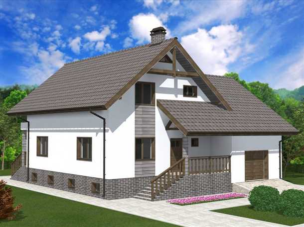 Проекты домов из газобетона с цокольным этажом