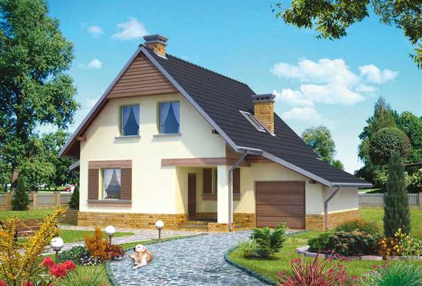 Преимущества проектов домов с мансардой и гаражом: