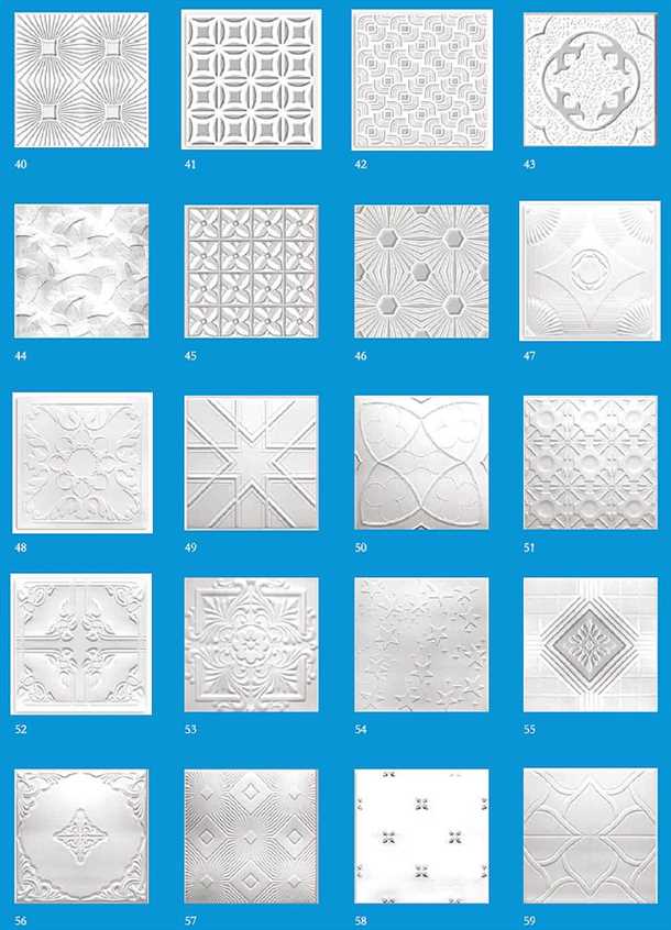 Широкий выбор цветов и текстур