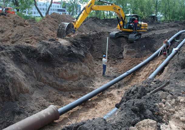 Прокладка сетей водоснабжения
