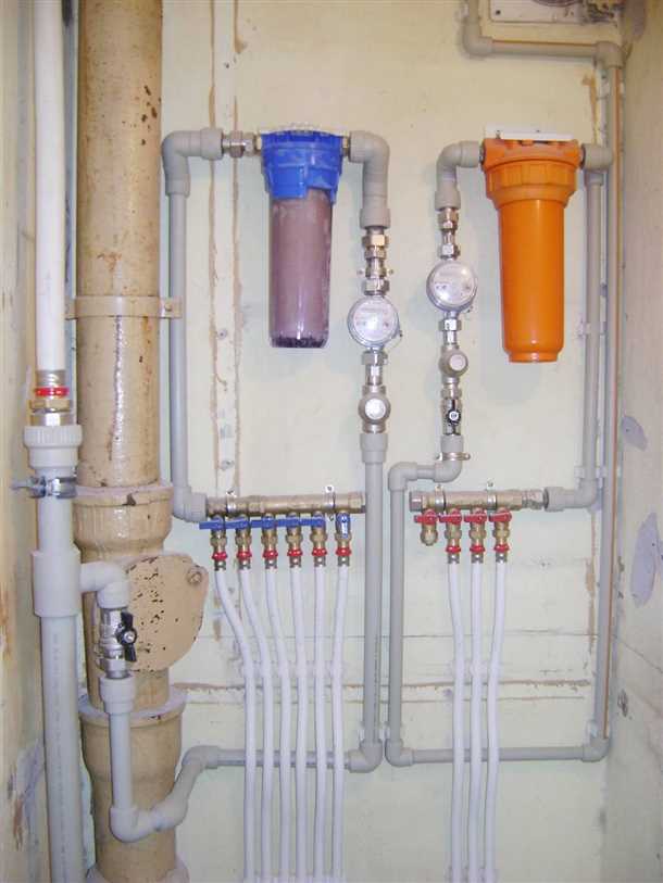 Этапы планировки распределительной системы водоснабжения: