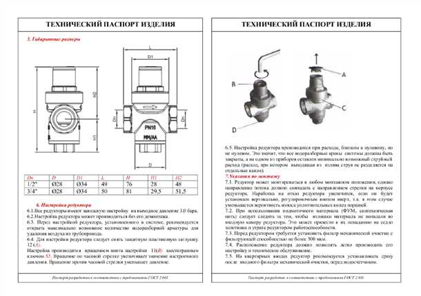 Редуктор давления воды в системе водоснабжения регулировка