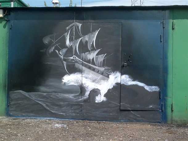 Преимущества рисунка на гаражных воротах