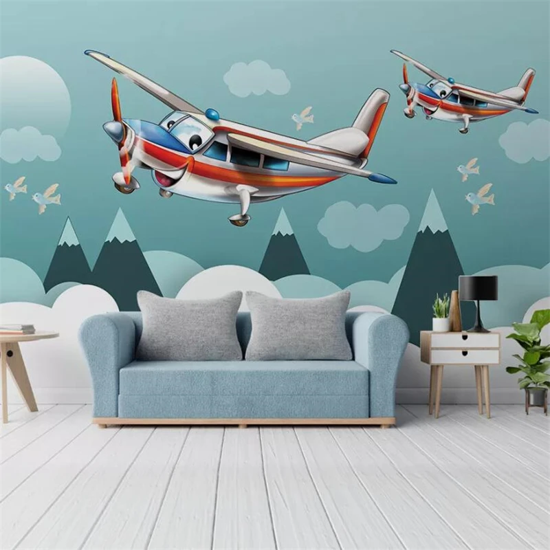 Самолеты и фотообои - величественной красоты объединение в одном пространстве Самолеты и фотообои