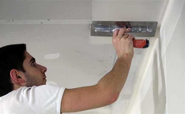 Окончательная шлифовка потолка