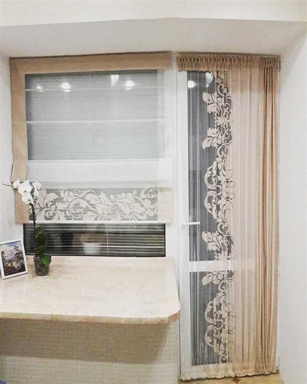 Разновидности штор для оформления окна с балконной дверью