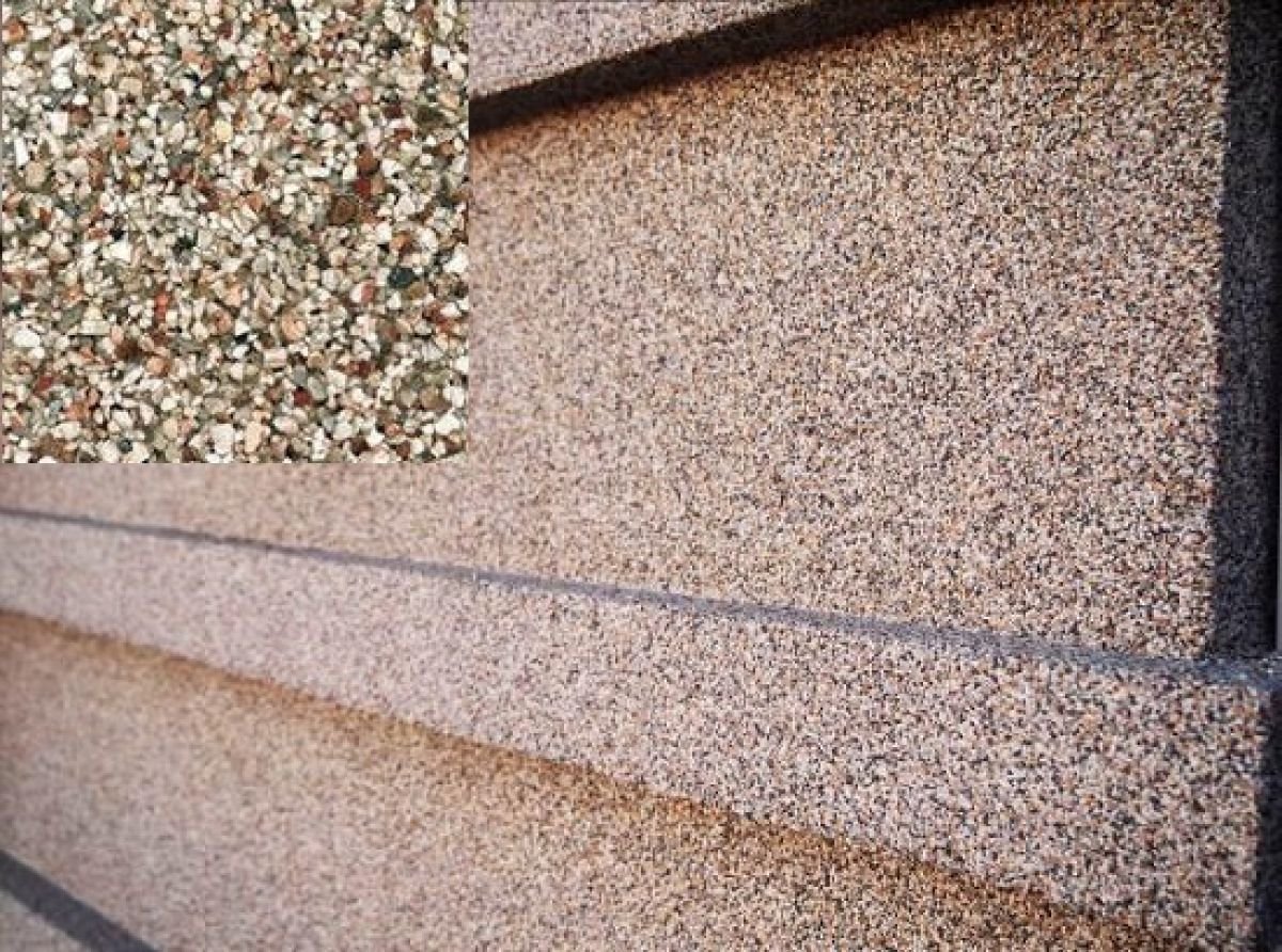 Штукатурка фасадная с мраморной крошкой