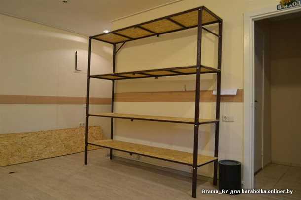 Декорирование стеллажа в гараже