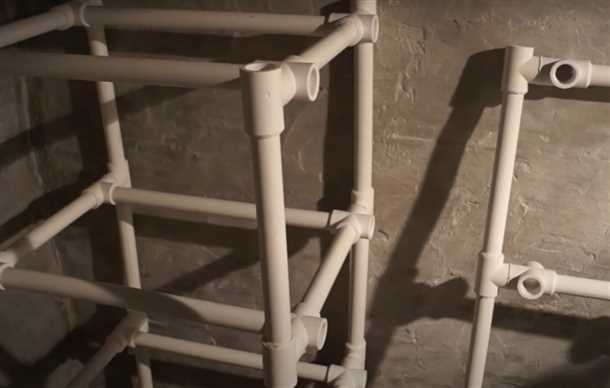 2. Обрезка и сборка труб