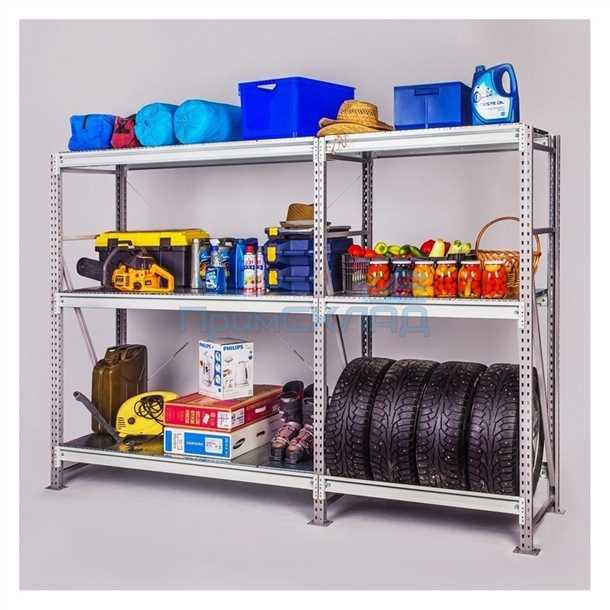 Основные параметры стеллажей для гаража