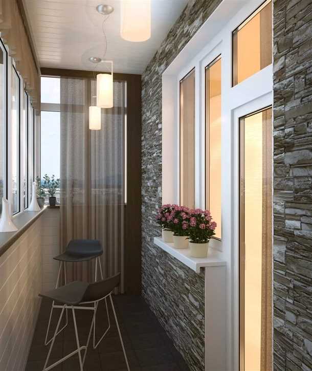 Минимализм в оформлении балконов