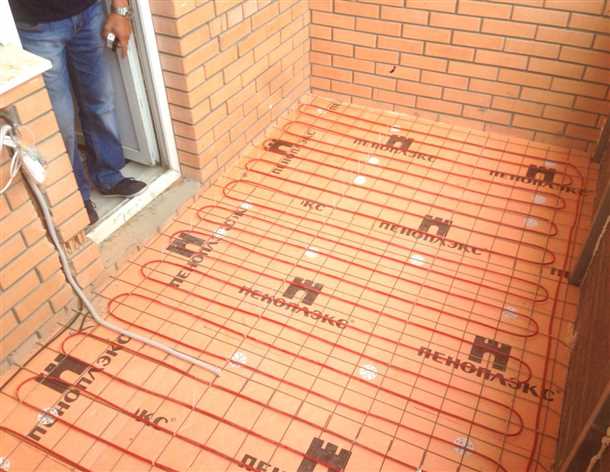 Теплый пол на лоджии Теплый пол на лоджии