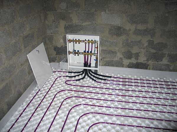 Теплый пол в цокольном этаже