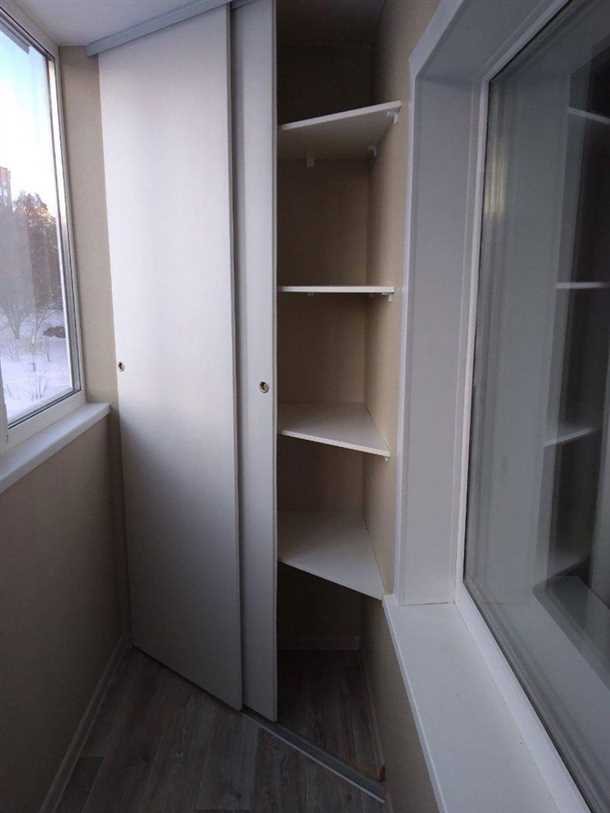 Как выбрать идеальный размер углового шкафа для вашего балкона