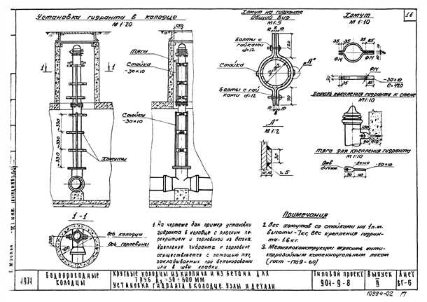 Монтаж пожарного гидранта