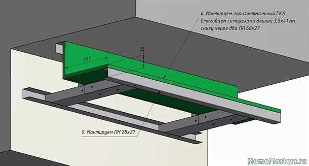 Ремонт двухуровневого потолка из гипсокартона с подсветкой