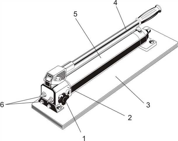 Использование гидравлического ручного насоса