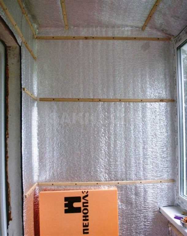 Шаги по утеплению стен балкона