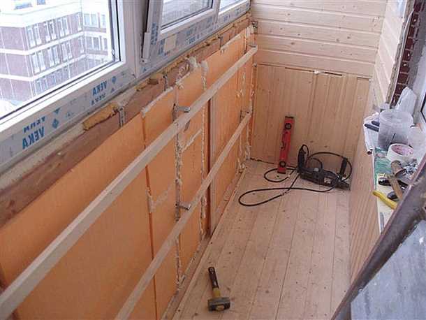 Утепление балкона стен Утепление балкона стен