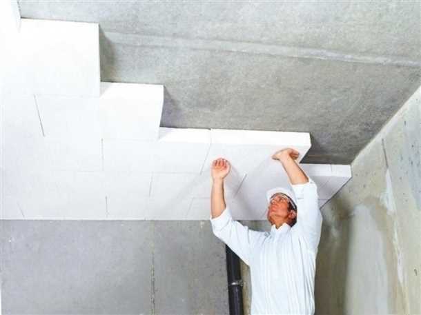 Утепление пенопластом потолка