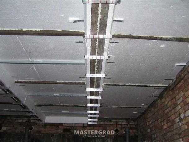 1. Подготовка поверхности потолка