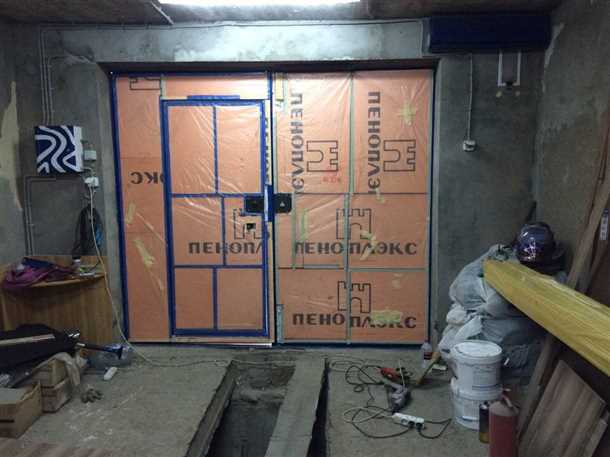 Установка утеплителя