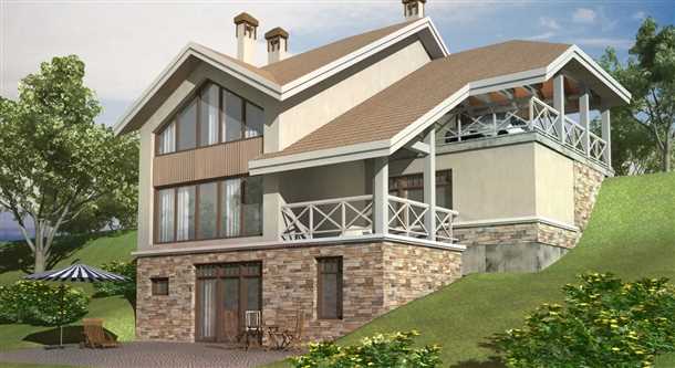 Варианты домов с цокольным этажом