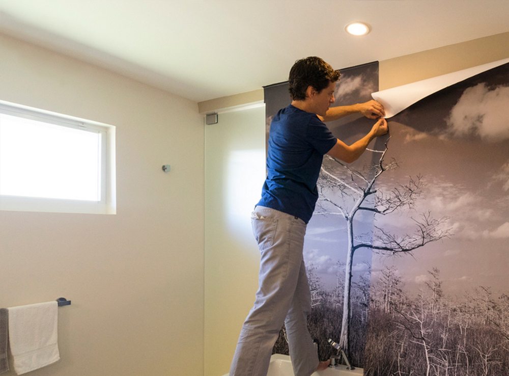 Как правильно клеить виниловые фотообои Виниловые фотообои как клеить