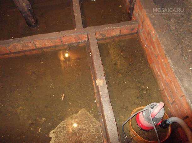 Вода в подвале что делать Вода в подвале что делать