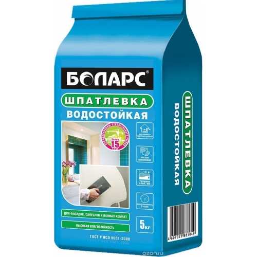 Особенности водостойкой шпатлевки