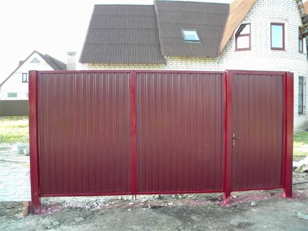Калитка из профнастила
