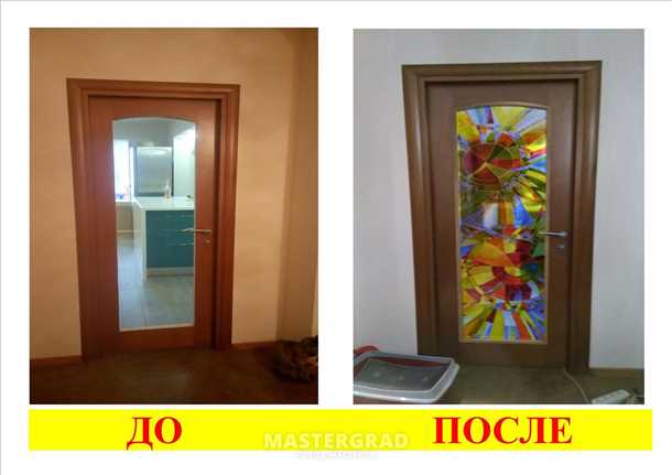 Вставить стекло в межкомнатную дверь